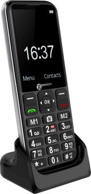 Téléphone sans fil GEEMARC Bouton SOS - Saisie Vocale - Noir