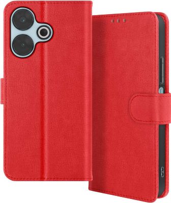 Etui AVIZAR Xiaomi Redmi 13 Portefeuille Rouge