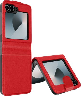 Coque AVIZAR Samsung Z Flip 6 Clapet Aimanté Rouge