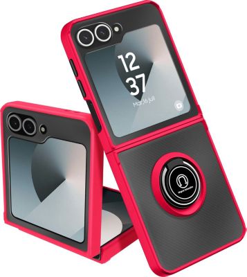 Coque AVIZAR Samsung Z Flip 6 Bague Support Rouge