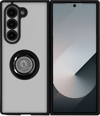 Coque AVIZAR Samsung Z Fold 6 Bague Support Noir Coque AVIZAR Samsung Z Fold 6 Bague Support Noir