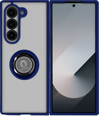 Coque AVIZAR Samsung Z Fold 6 Bague Support Bleu