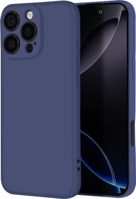 Coque AVIZAR iPhone 16 Pro Silicone Mat Bleu Nuit