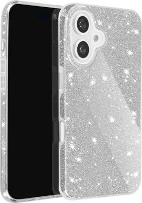 Coque AVIZAR Paillette iPhone 16 Multicouche Argent Coque AVIZAR Paillette iPhone 16 Multicouche Argent