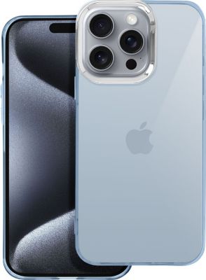 Coque AVIZAR iPhone 16 Pro Bleu Pâle Translucide