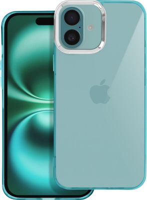 Coque AVIZAR iPhone 16 Souple Turquoise Translucide