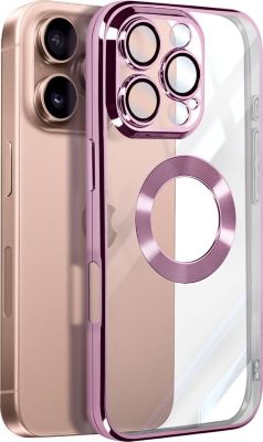 Coque AVIZAR iPhone 16 Pro Glam Bord Rose