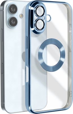 Coque AVIZAR iPhone 16 Plus Glam Bord Bleu