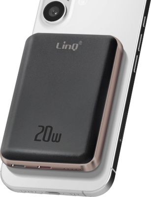 Batterie externe LINQ MagSafe 5000 mAh 15W Compact Blanc Batterie externe LINQ MagSafe 5000 mAh 15W Compact Blanc