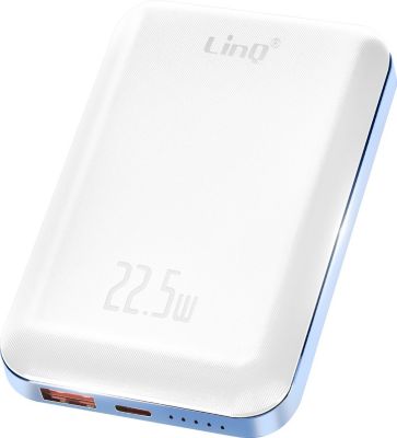 Batterie externe LINQ MagSafe 10000 mAh 15W Blanc