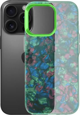 Coque AVIZAR iPhone 16 Pro Max Nacré Vert