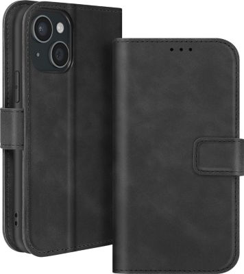 Etui AVIZAR iPhone 15 Clapet Noir