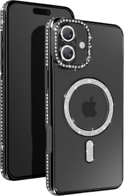 Coque AVIZAR Diamant iPhone 16 MagSafe Noir Onyx