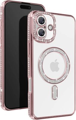 Coque AVIZAR Diamant iPhone 16 Plus MagSafe Rose Gold Coque AVIZAR Diamant iPhone 16 Plus MagSafe Rose Gold