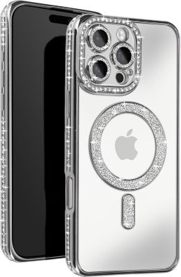 Coque AVIZAR Diamant iPhone 16 Pro Max MagSafe Argent Coque AVIZAR Diamant iPhone 16 Pro Max MagSafe Argent