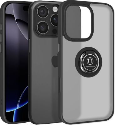 Coque AVIZAR iPhone 16 Pro Bague Support Noir