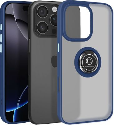 Coque AVIZAR iPhone 16 Pro Max Bague Support Bleu