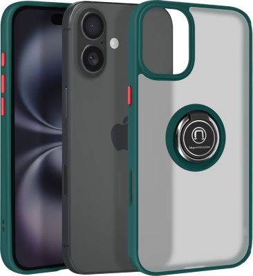 Coque AVIZAR iPhone 16 Plus Bague Support Vert