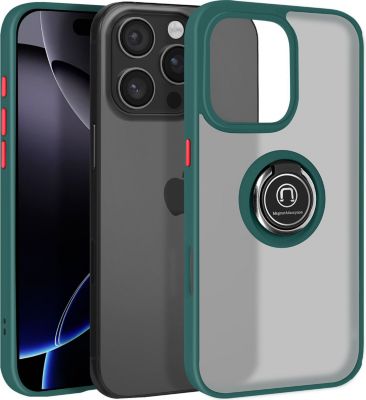 Coque AVIZAR iPhone 16 Pro Max Bague Support Vert