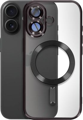 Coque AVIZAR MagSafe iPhone 16 Plus Chromé Noir
