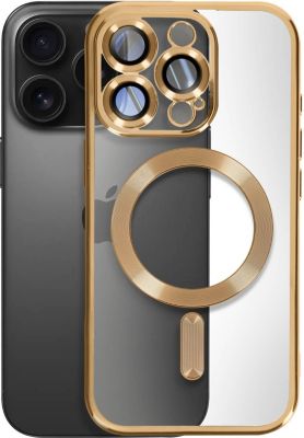 Coque AVIZAR MagSafe iPhone 16 Pro Chromé Or