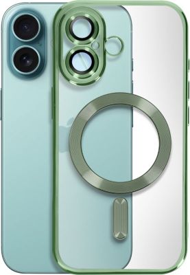 Coque AVIZAR MagSafe iPhone 16 Plus Chromé Vert Foncé Coque AVIZAR MagSafe iPhone 16 Plus Chromé Vert Foncé