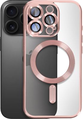 Coque AVIZAR MagSafe iPhone 16 Pro Max Chromé Rose Coque AVIZAR MagSafe iPhone 16 Pro Max Chromé Rose