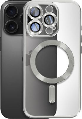 Coque AVIZAR MagSafe iPhone 16 Pro Chromé Argent