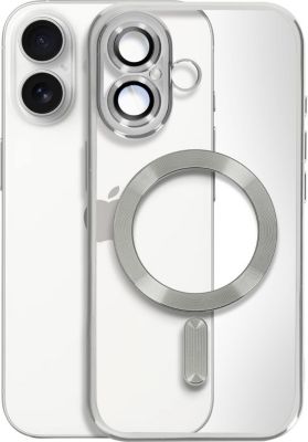 Coque AVIZAR MagSafe iPhone 16 Chromé Argent