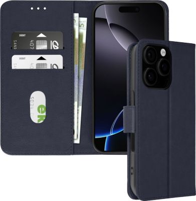 Etui AVIZAR iPhone 16 Pro Max Portefeuille Bleu Nuit