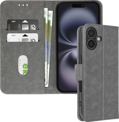 Etui AVIZAR iPhone 16 Plus Portefeuille Gris