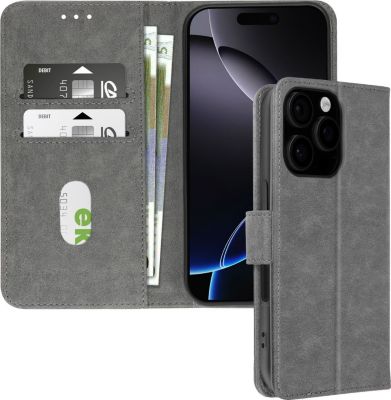Etui AVIZAR iPhone 16 Pro Max Portefeuille Gris