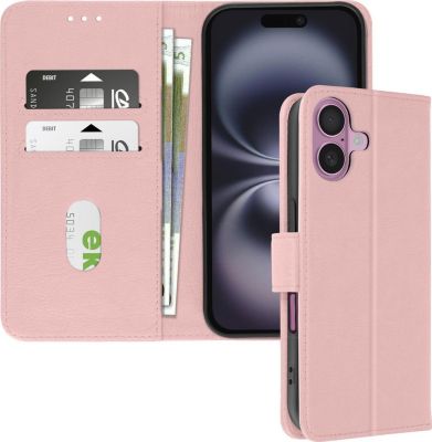 Etui AVIZAR iPhone 16 Plus Portefeuille Rose Gold Etui AVIZAR iPhone 16 Plus Portefeuille Rose Gold