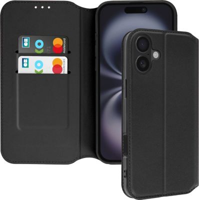 Etui AVIZAR iPhone 16 Plus Portefeuille Noir