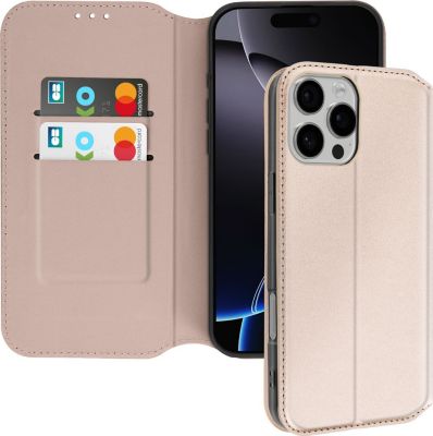Etui AVIZAR iPhone 16 Pro Portefeuille Or