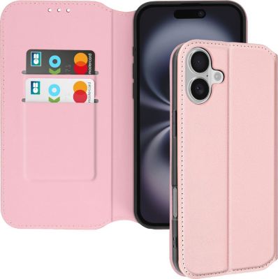 Etui AVIZAR iPhone 16 Plus Portefeuille Rose Gold