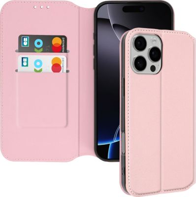 Etui AVIZAR iPhone 16 Pro Max Portefeuille Rose Gold