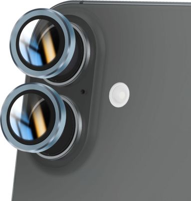 Protège objectif AVIZAR iPhone 16 Verre Trempé Bleu