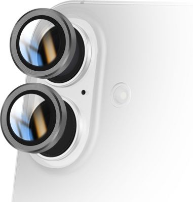 Protège objectif AVIZAR iPhone 16 Plus Verre Trempé Gris