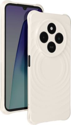 Coque IMAK Antichoc Redmi 14C Design en 3D Blanc