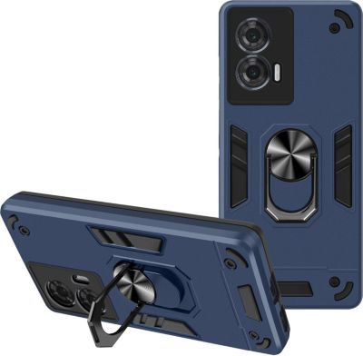 Coque AVIZAR Motorola Edge 50 Fusion Bague Bleu