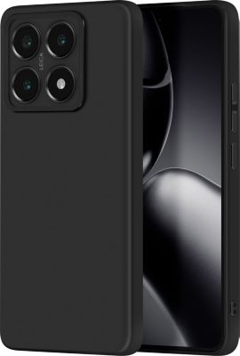Coque Avizar Pour Xiaomi 14T Pro - Silicone Mat Noir - Protection Bloc Caméra
