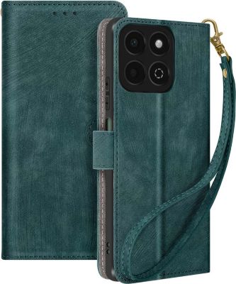 Etui AVIZAR Honor 200 Smart Effet Brossé Vert Foncé