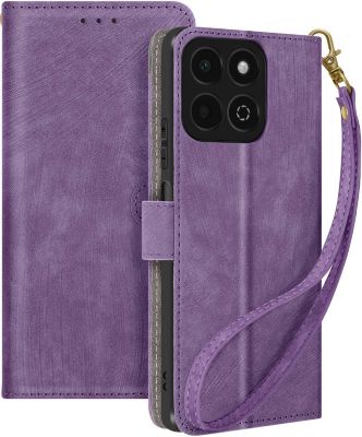 Etui AVIZAR Honor 200 Smart Effet Brossé Violet Etui AVIZAR Honor 200 Smart Effet Brossé Violet