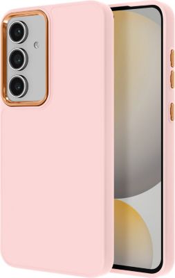 Coque AVIZAR Samsung S24 FE Silicone Rose Poudré