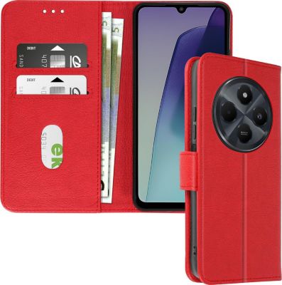 Etui AVIZAR Redmi 14C Portefeuille Rouge