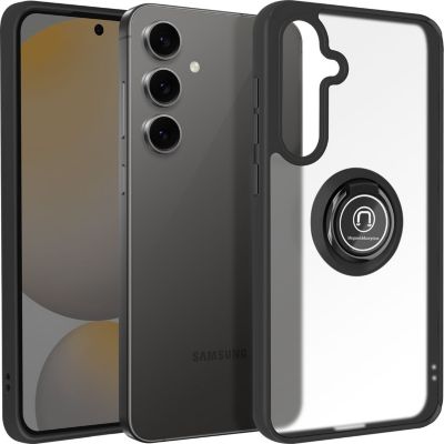 Coque AVIZAR Samsung Galaxy S24 FE Bague Support Noir Coque AVIZAR Samsung Galaxy S24 FE Bague Support Noir