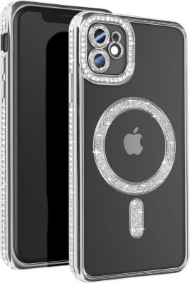 Coque AVIZAR Diamant iPhone 11 MagSafe Argent