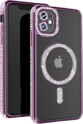 Coque AVIZAR Diamant iPhone 11 MagSafe Violet