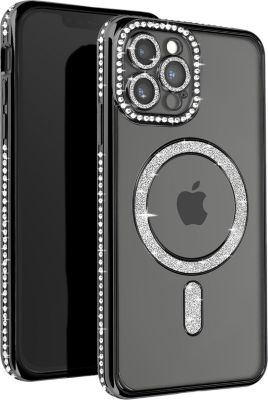 Coque AVIZAR Diamant iPhone 13 Pro Max MagSafe Noir Coque AVIZAR Diamant iPhone 13 Pro Max MagSafe Noir